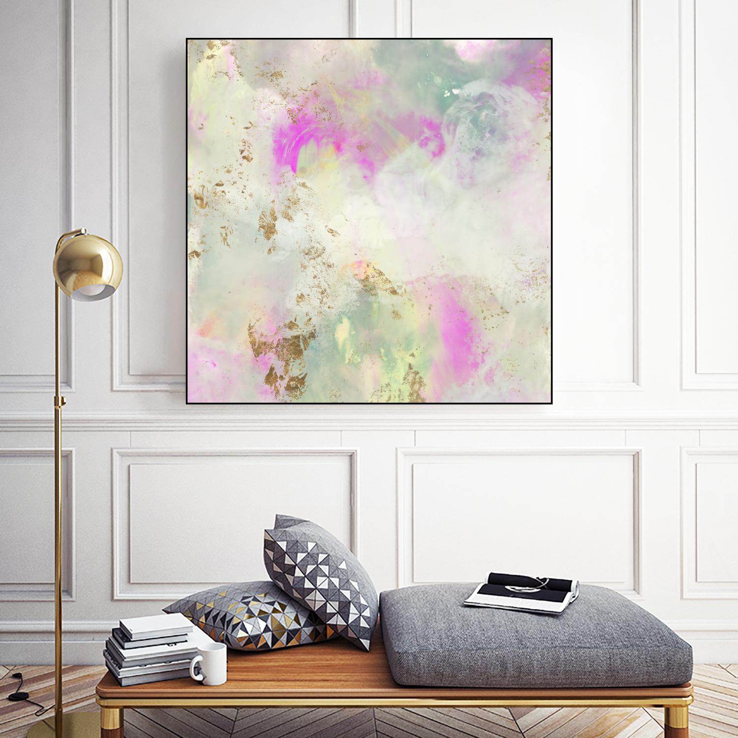 Pastel Swoop I by Jennifer Goldberger on GIANT ART - abstract