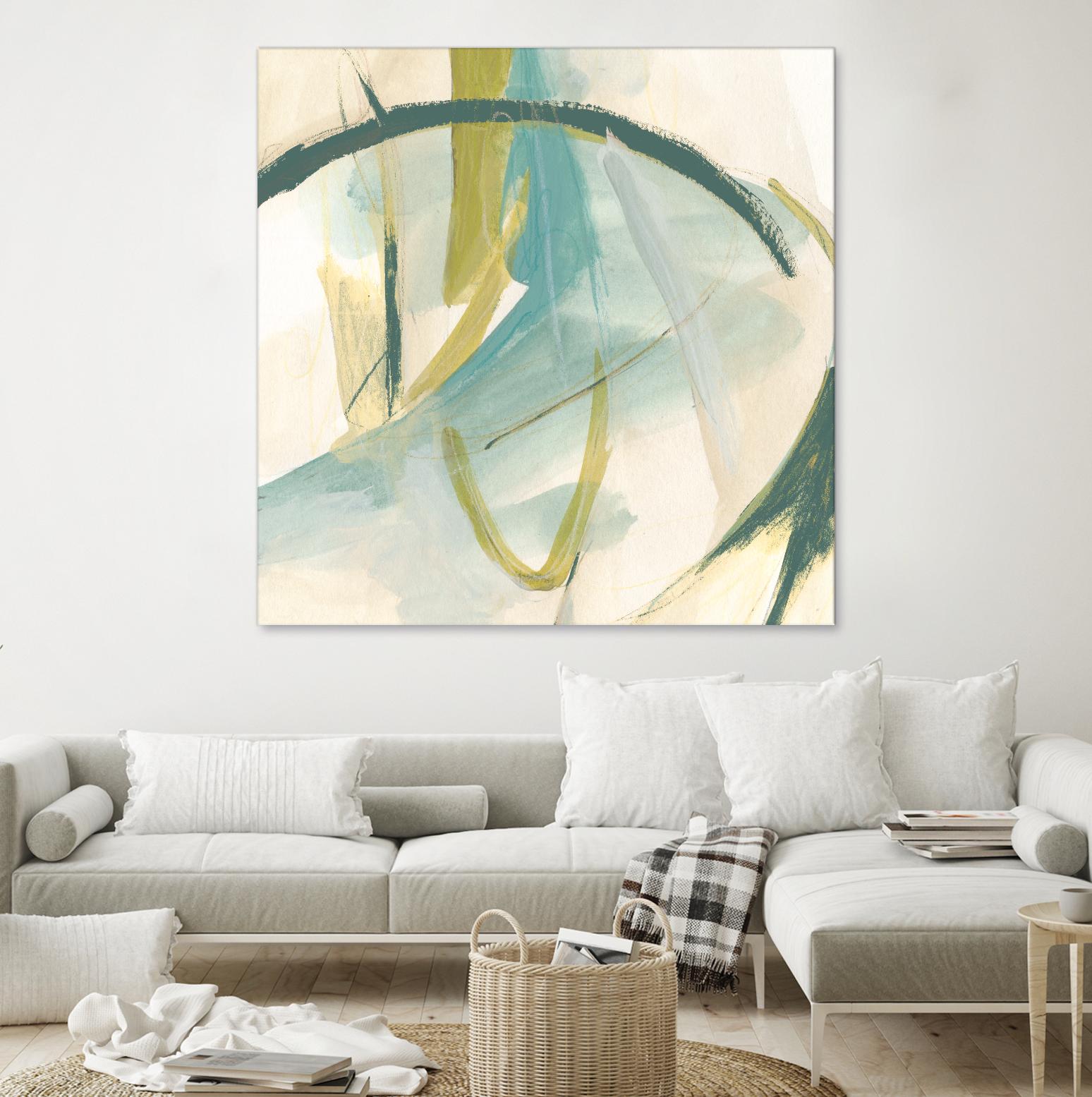 Vertigo Note I by June Erica Vess on GIANT ART - green abstract
