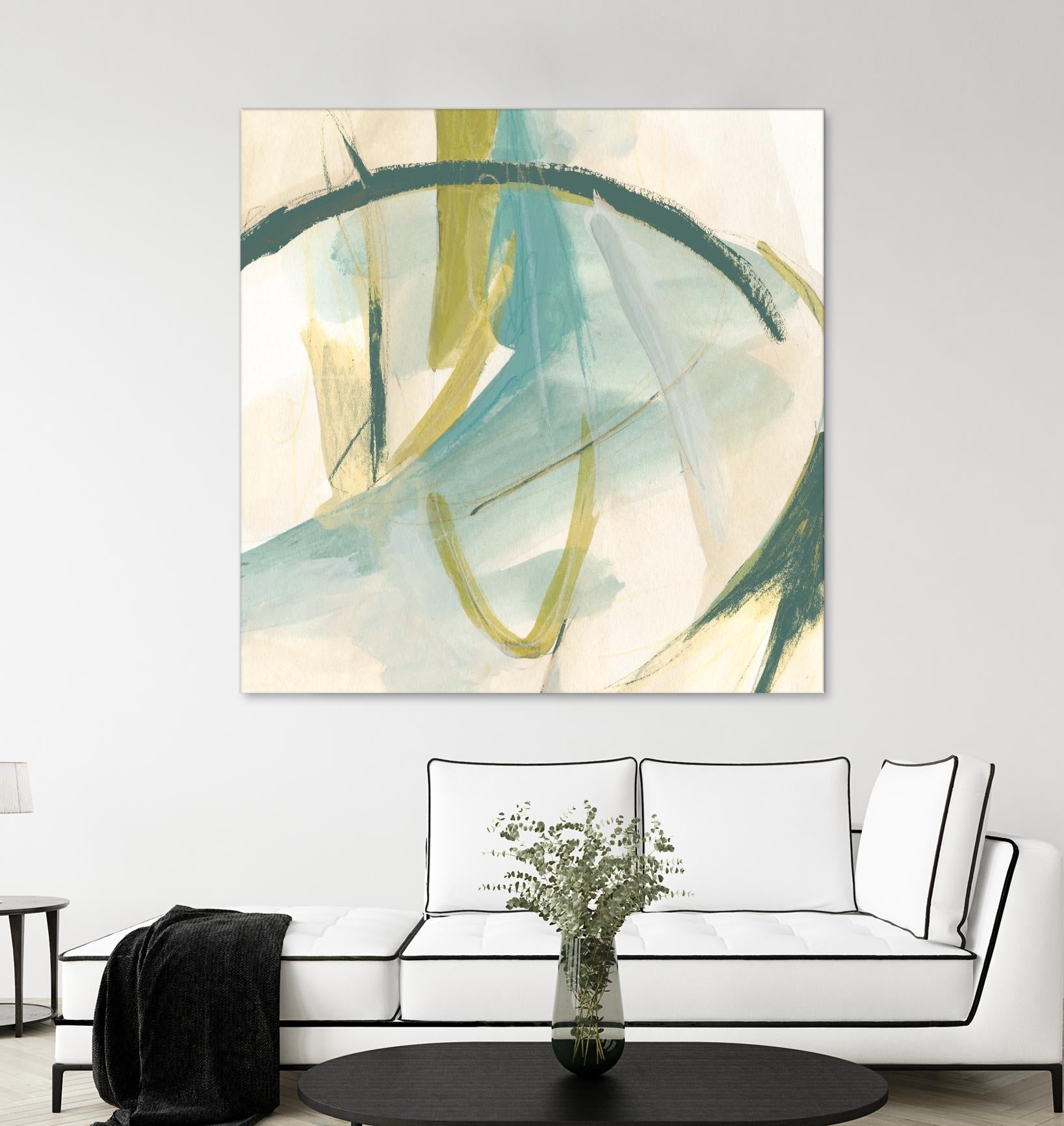 Vertigo Note I by June Erica Vess on GIANT ART - green abstract