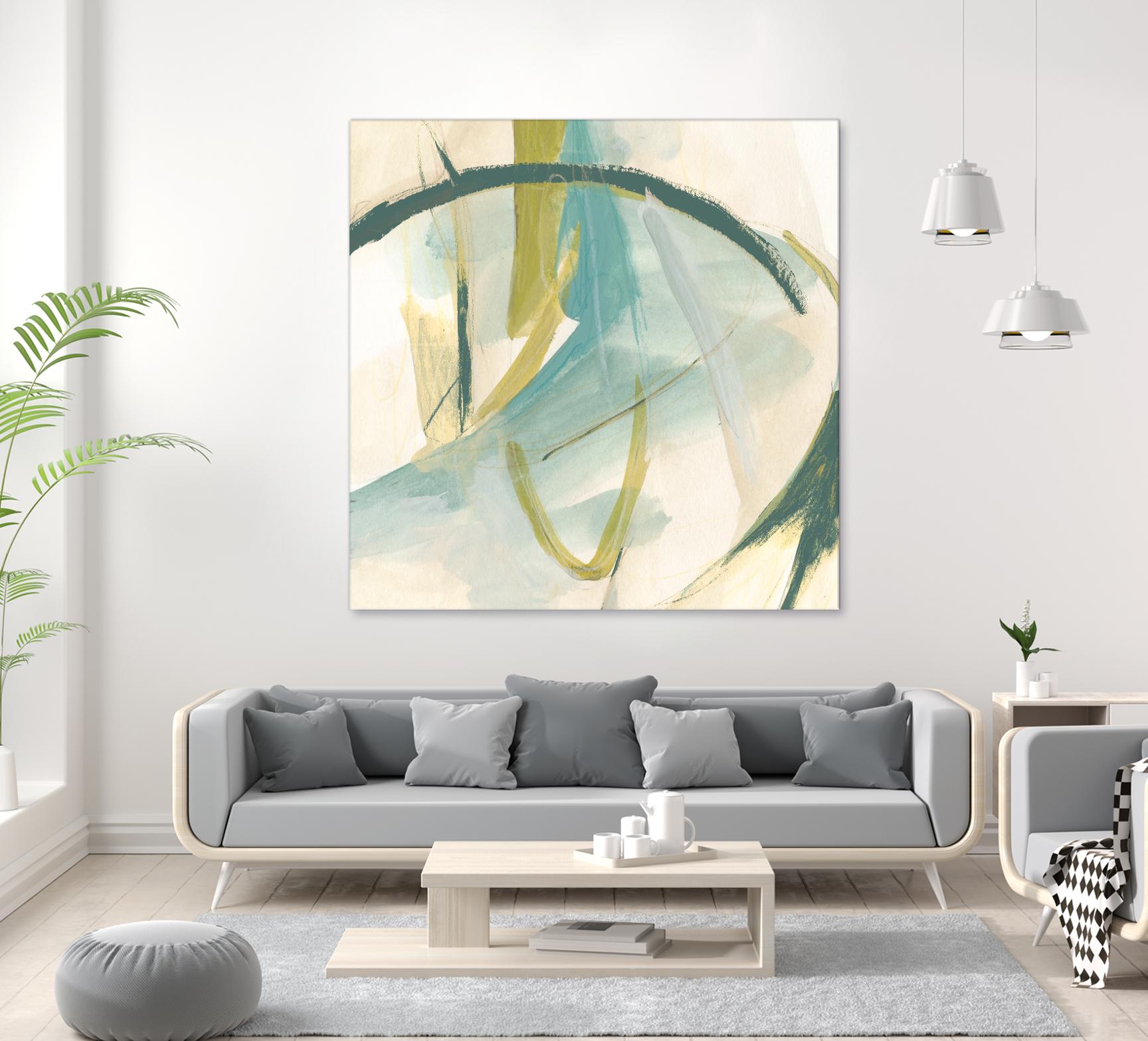 Vertigo Note I by June Erica Vess on GIANT ART - green abstract