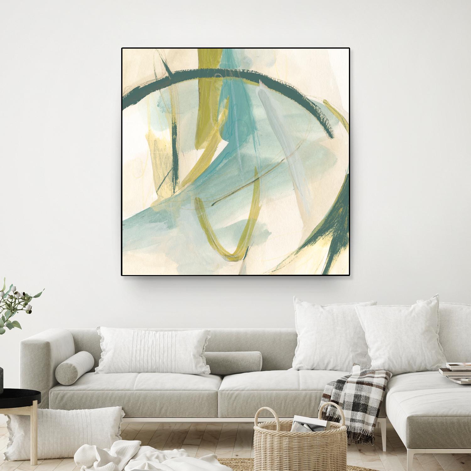 Vertigo Note I by June Erica Vess on GIANT ART - green abstract
