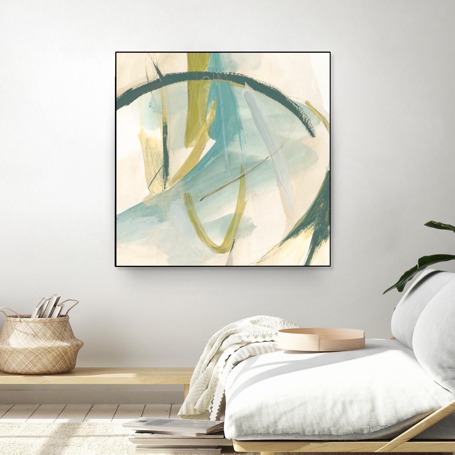 Vertigo Note I by June Erica Vess on GIANT ART - green abstract