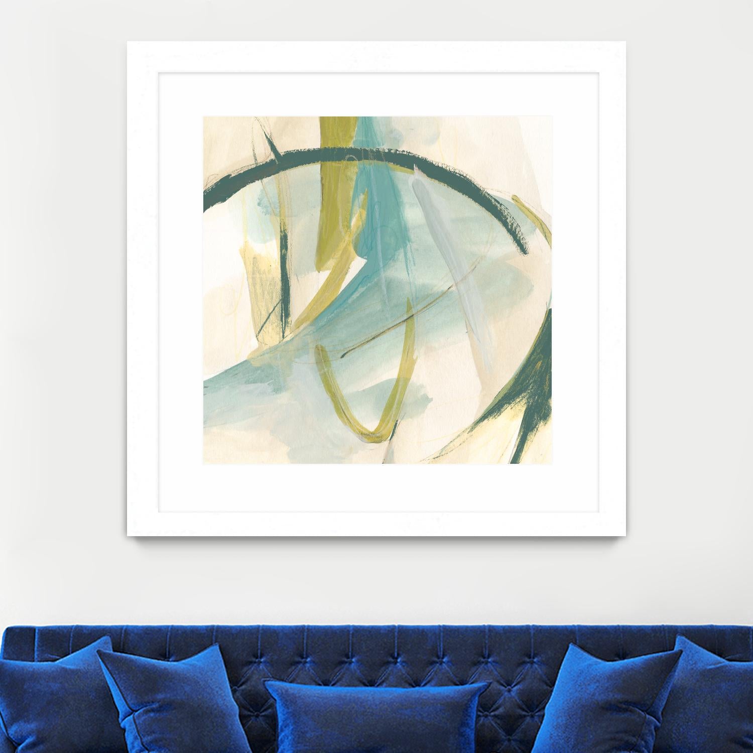 Vertigo Note I by June Erica Vess on GIANT ART - green abstract