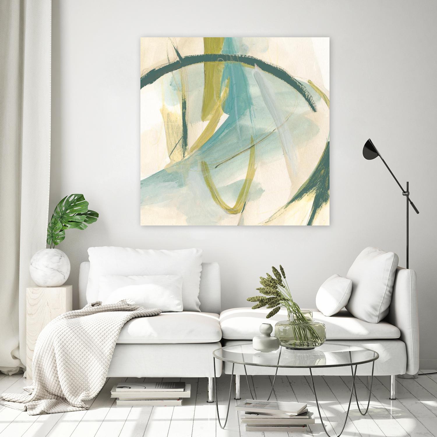 Vertigo Note I by June Erica Vess on GIANT ART - green abstract