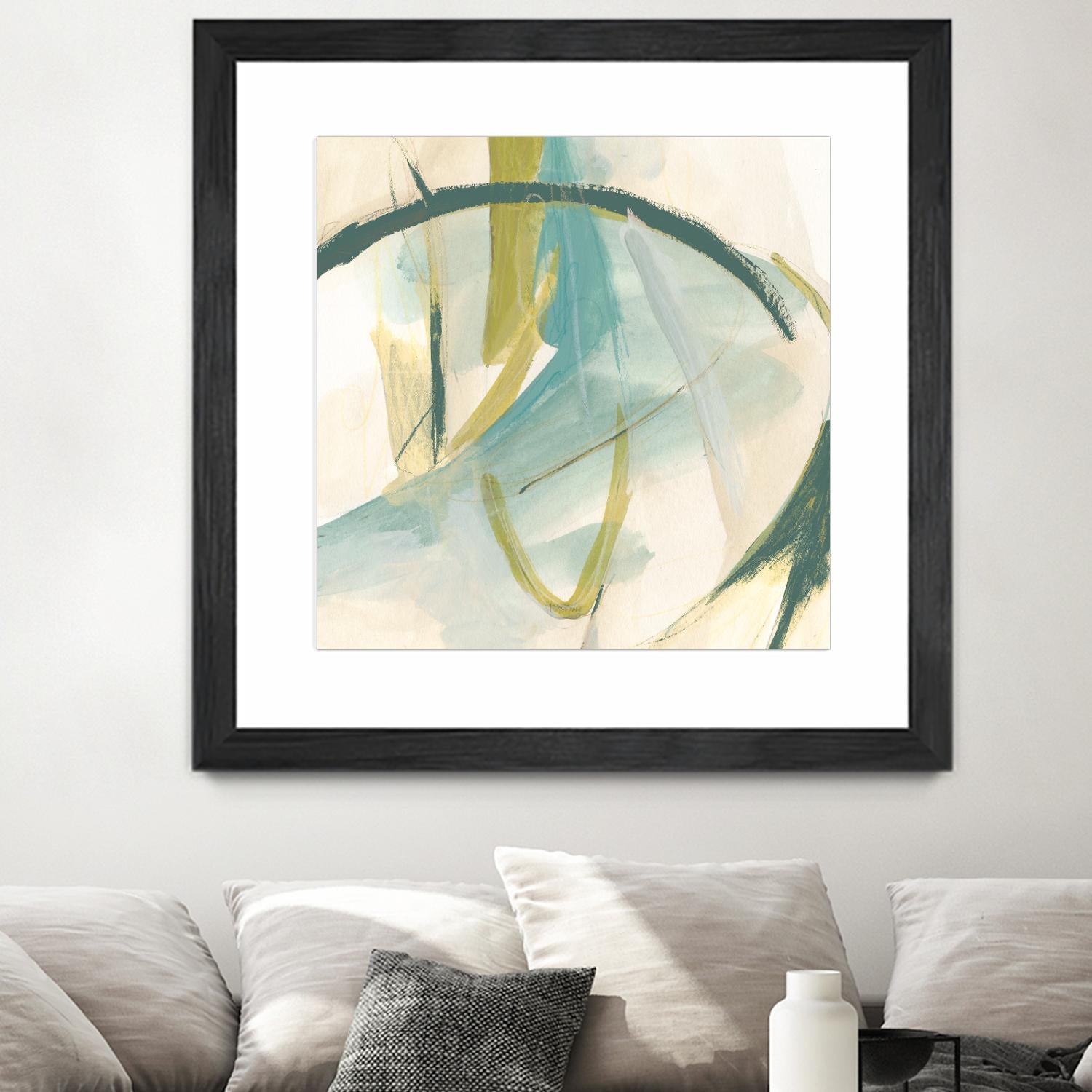 Vertigo Note I by June Erica Vess on GIANT ART - green abstract