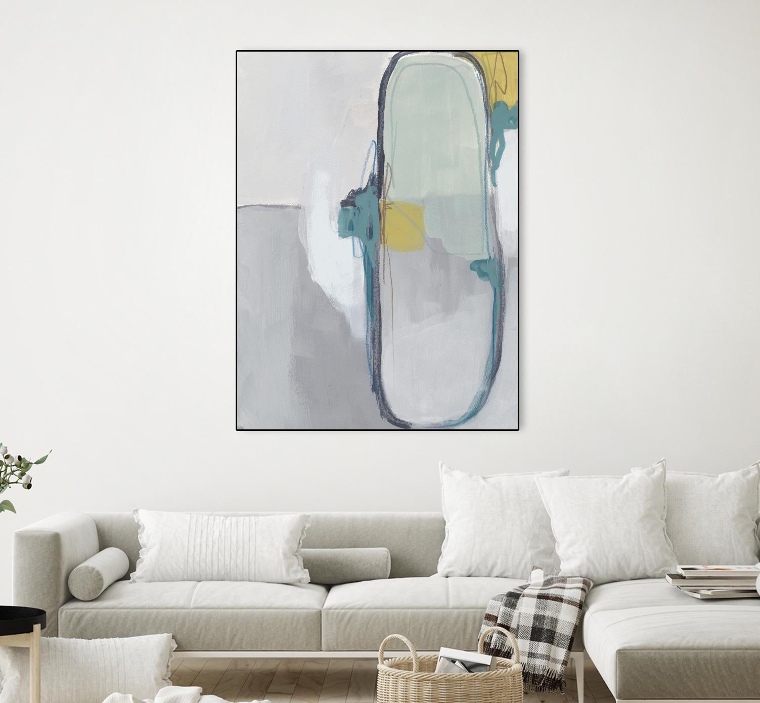 Closed System I by June Erica Vess on GIANT ART - green abstract