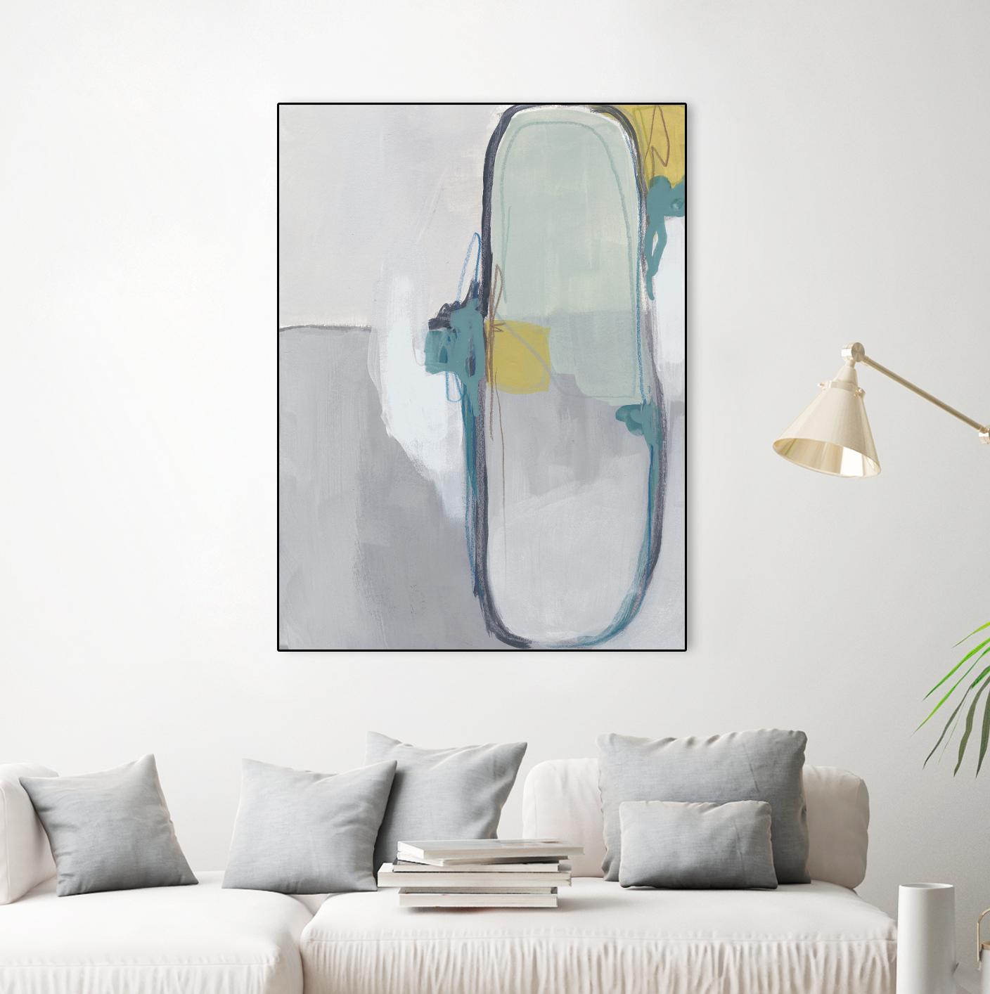 Closed System I by June Erica Vess on GIANT ART - green abstract