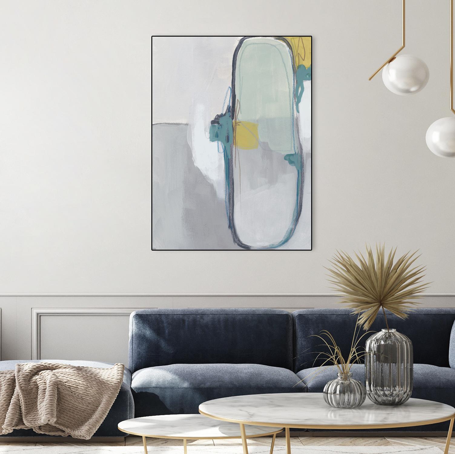 Closed System I by June Erica Vess on GIANT ART - green abstract