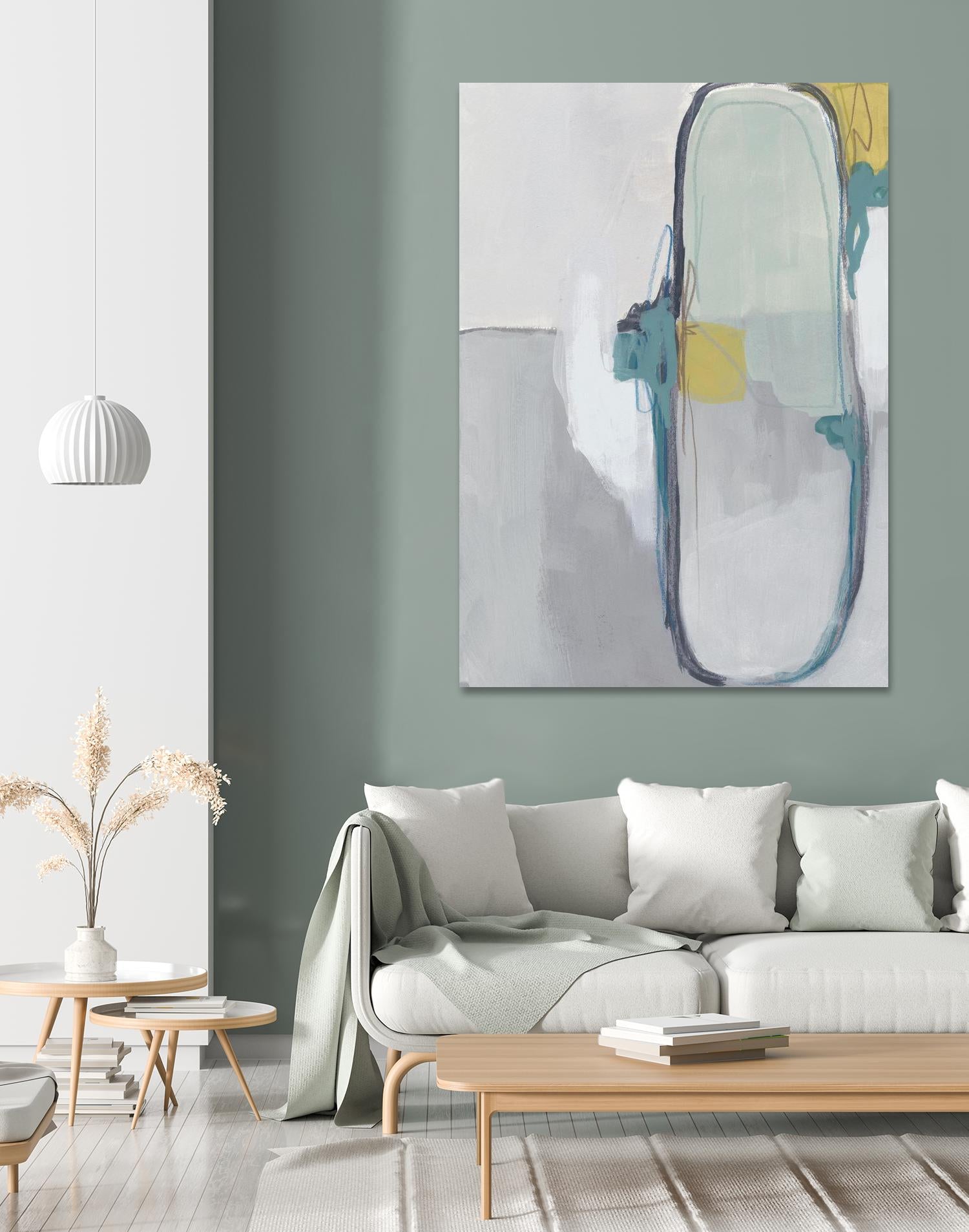 Closed System I by June Erica Vess on GIANT ART - green abstract