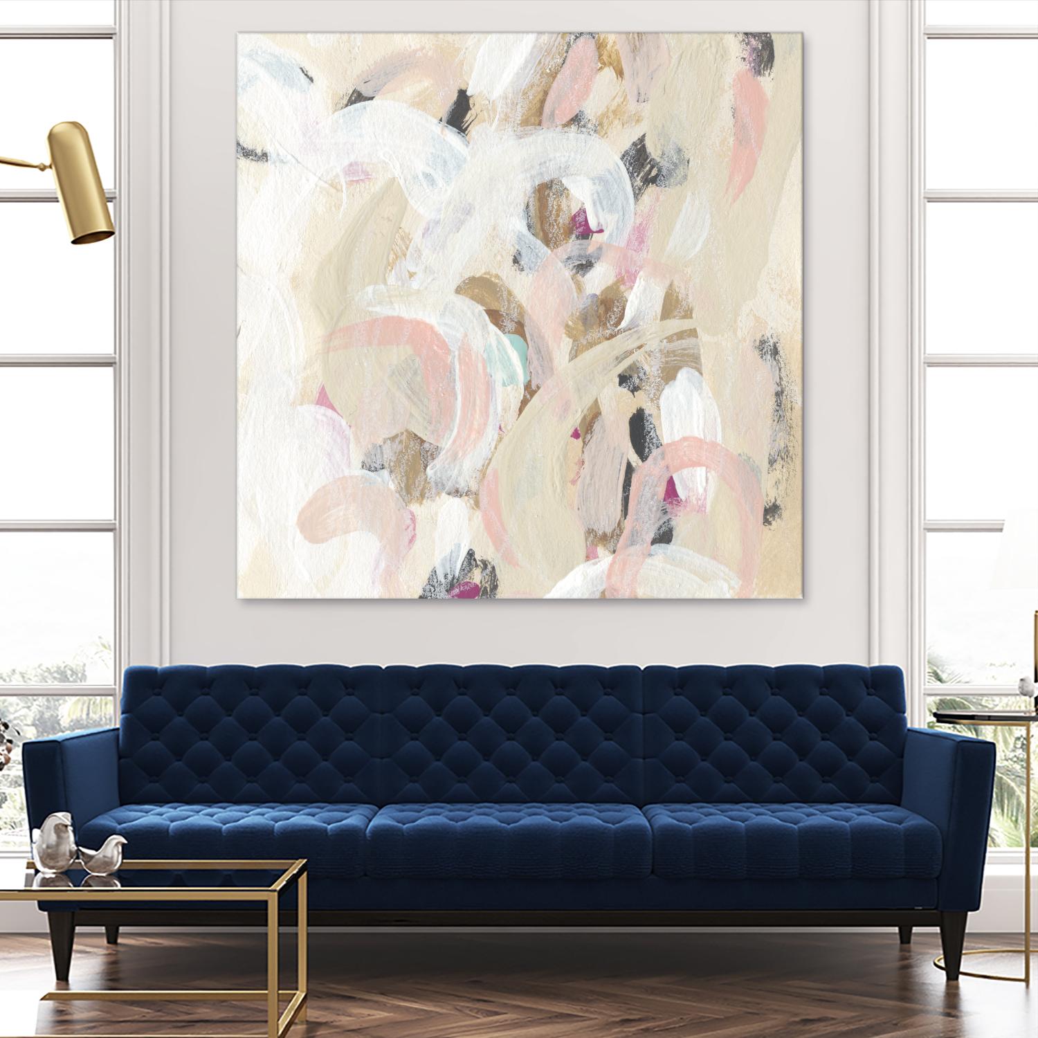 Carnivale I by June Erica Vess on GIANT ART - pink- purple abstract