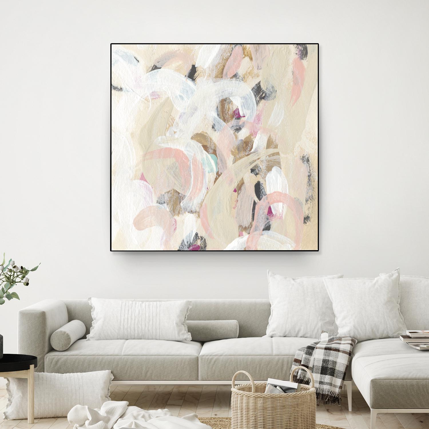 Carnivale I by June Erica Vess on GIANT ART - pink- purple abstract