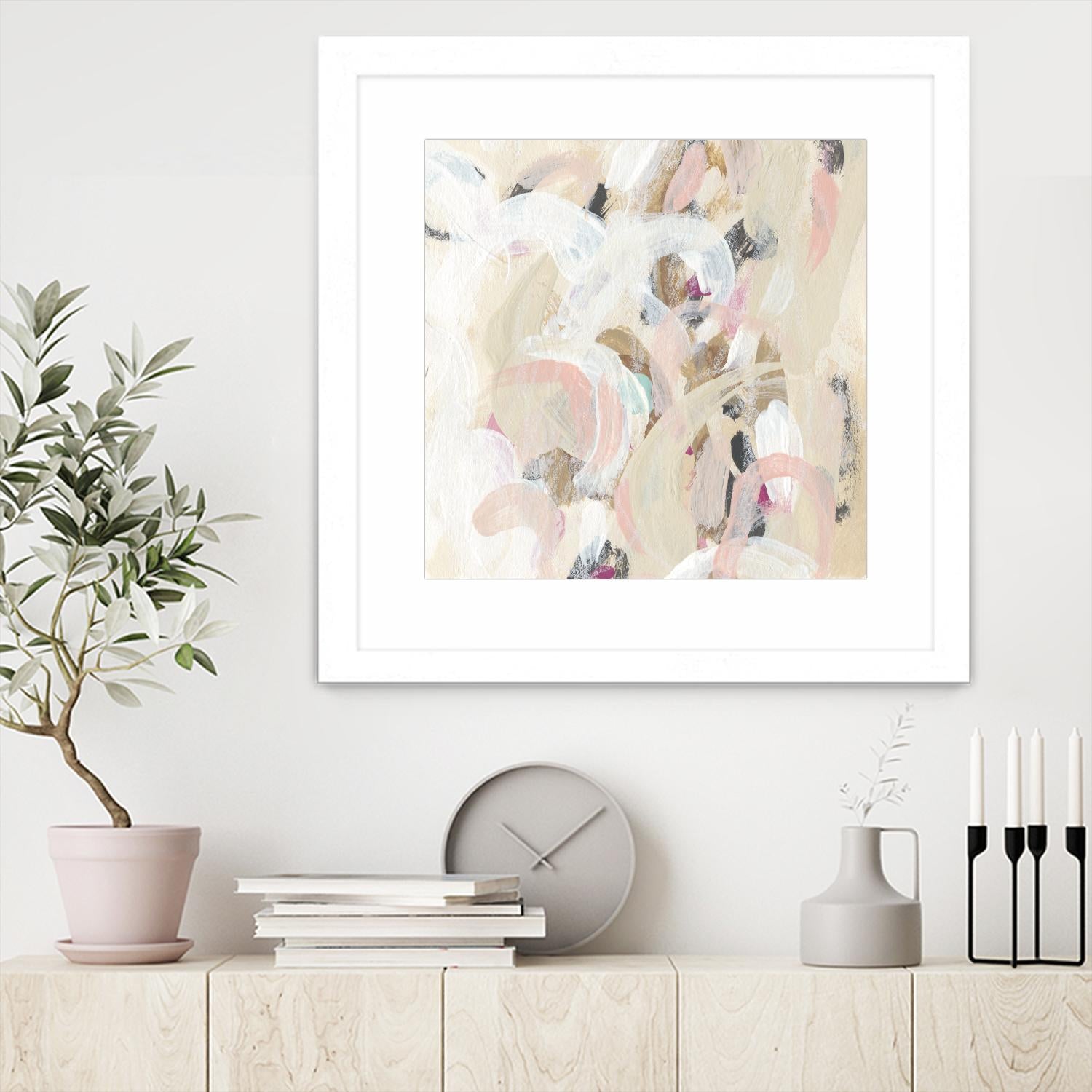 Carnivale I by June Erica Vess on GIANT ART - pink- purple abstract