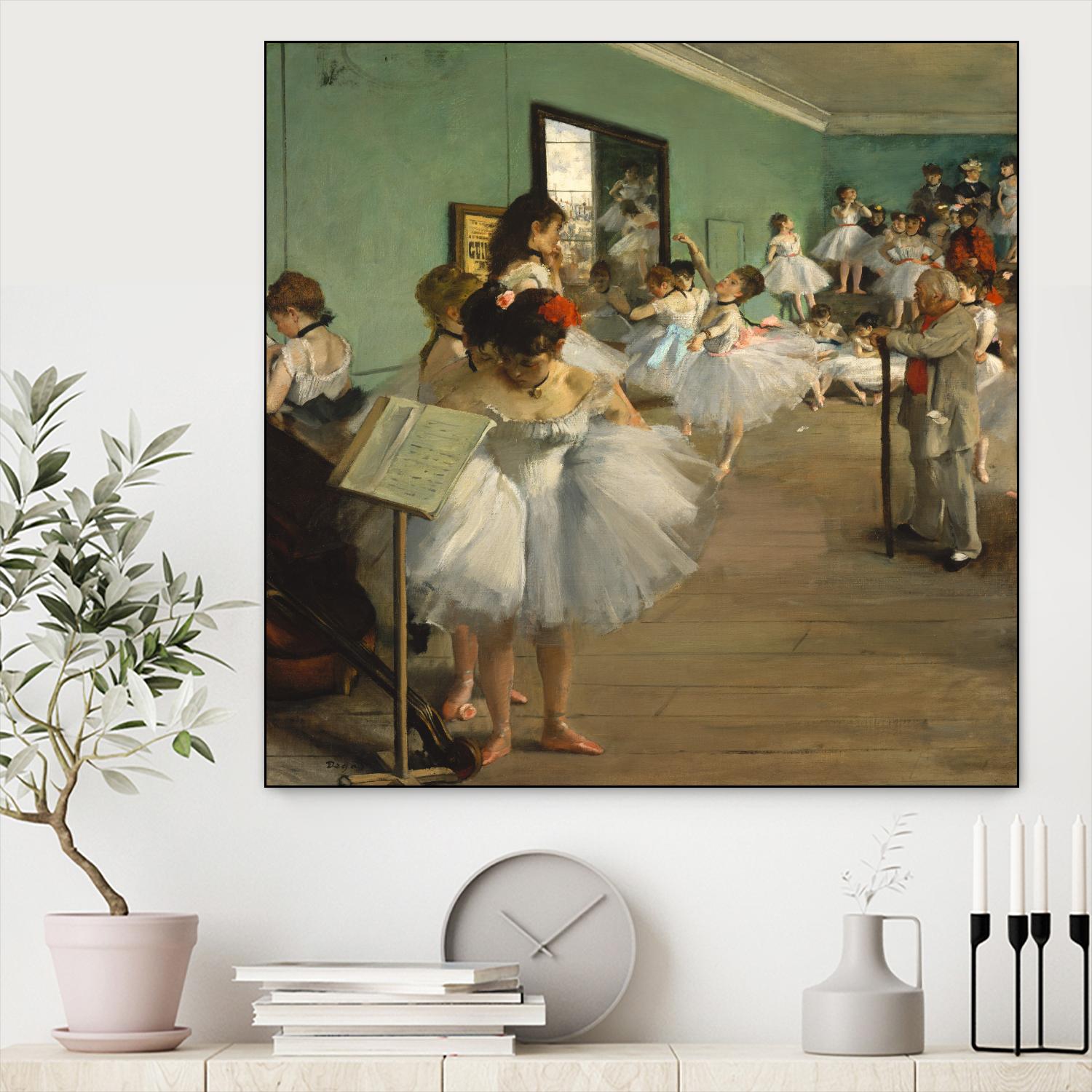 The Dance Class by Edgar Degas on GIANT ART - brown fashion