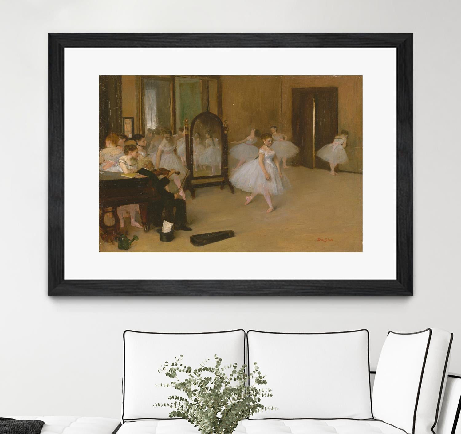 The Dancing Class by Edgar Degas on GIANT ART - brown fashion