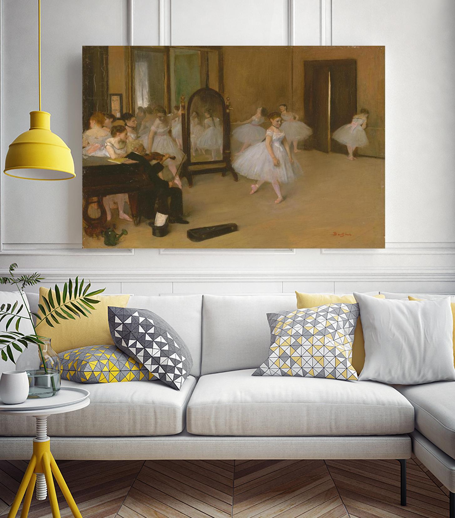 The Dancing Class by Edgar Degas on GIANT ART - brown fashion