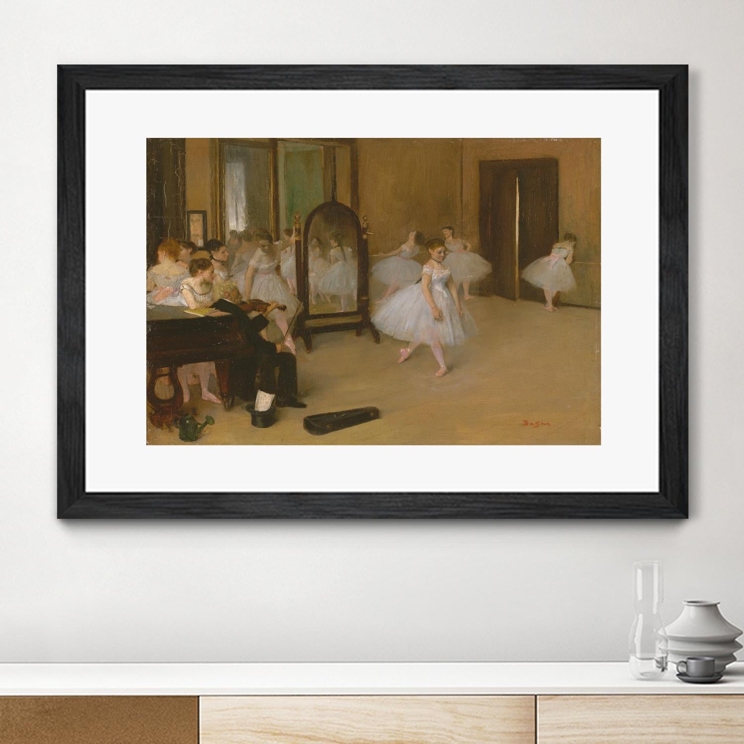 The Dancing Class by Edgar Degas on GIANT ART - brown fashion