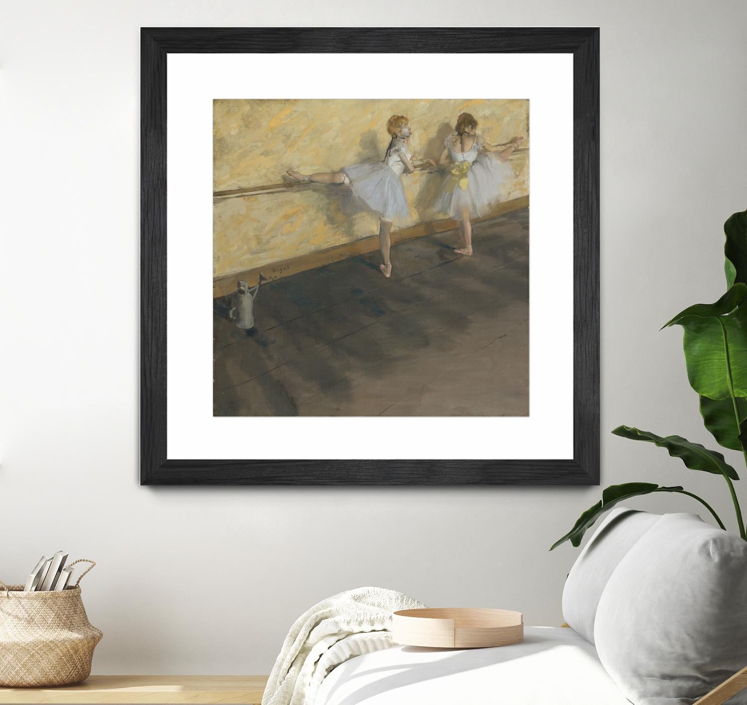 Dancers Practicing at the Barre by Edgar Degas on GIANT ART - brown fashion