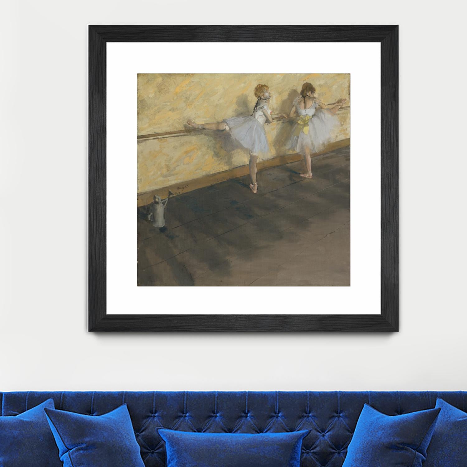 Dancers Practicing at the Barre by Edgar Degas on GIANT ART - brown fashion
