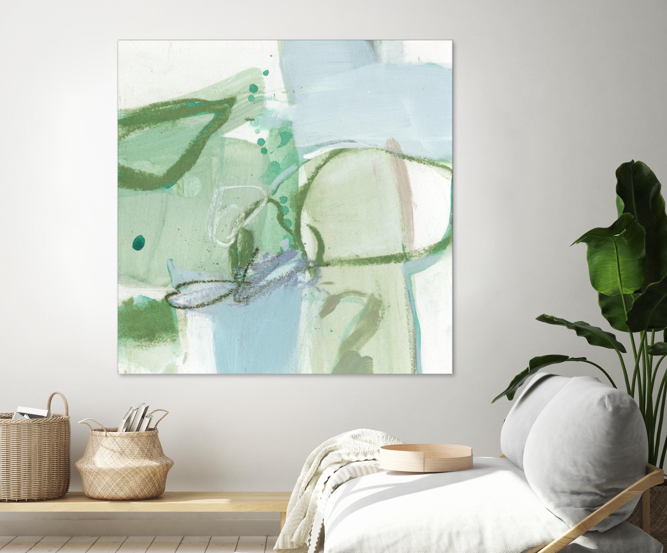 Olive I by Christina Long on GIANT ART - green abstract