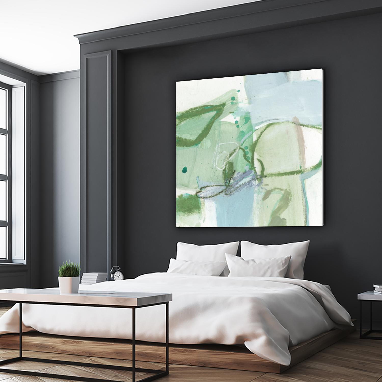 Olive I by Christina Long on GIANT ART - green abstract