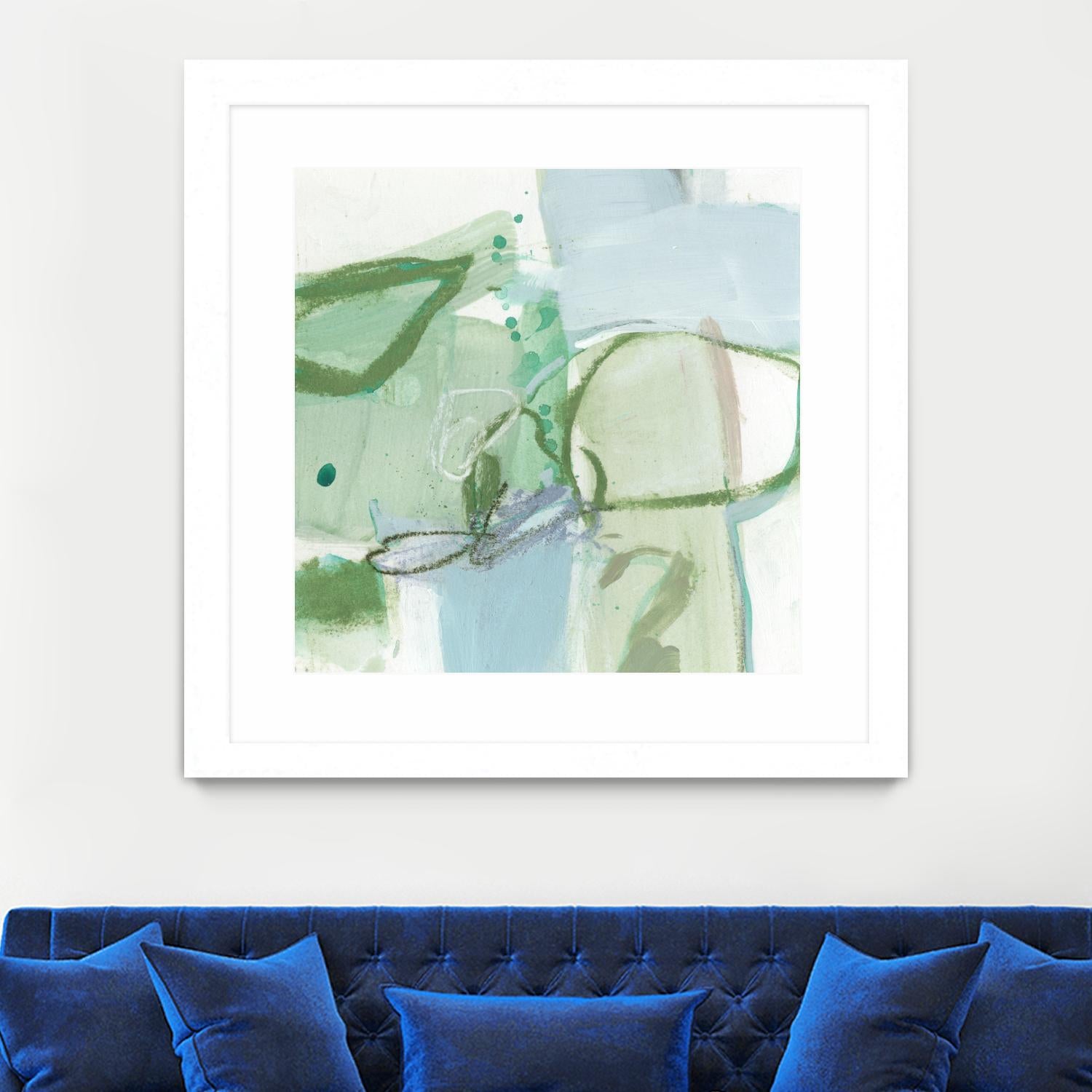 Olive I by Christina Long on GIANT ART - green abstract