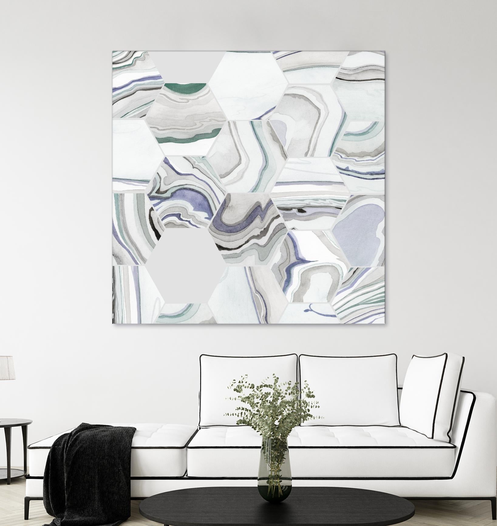 Tranquil Tide I by Grace Popp on GIANT ART - pink abstract