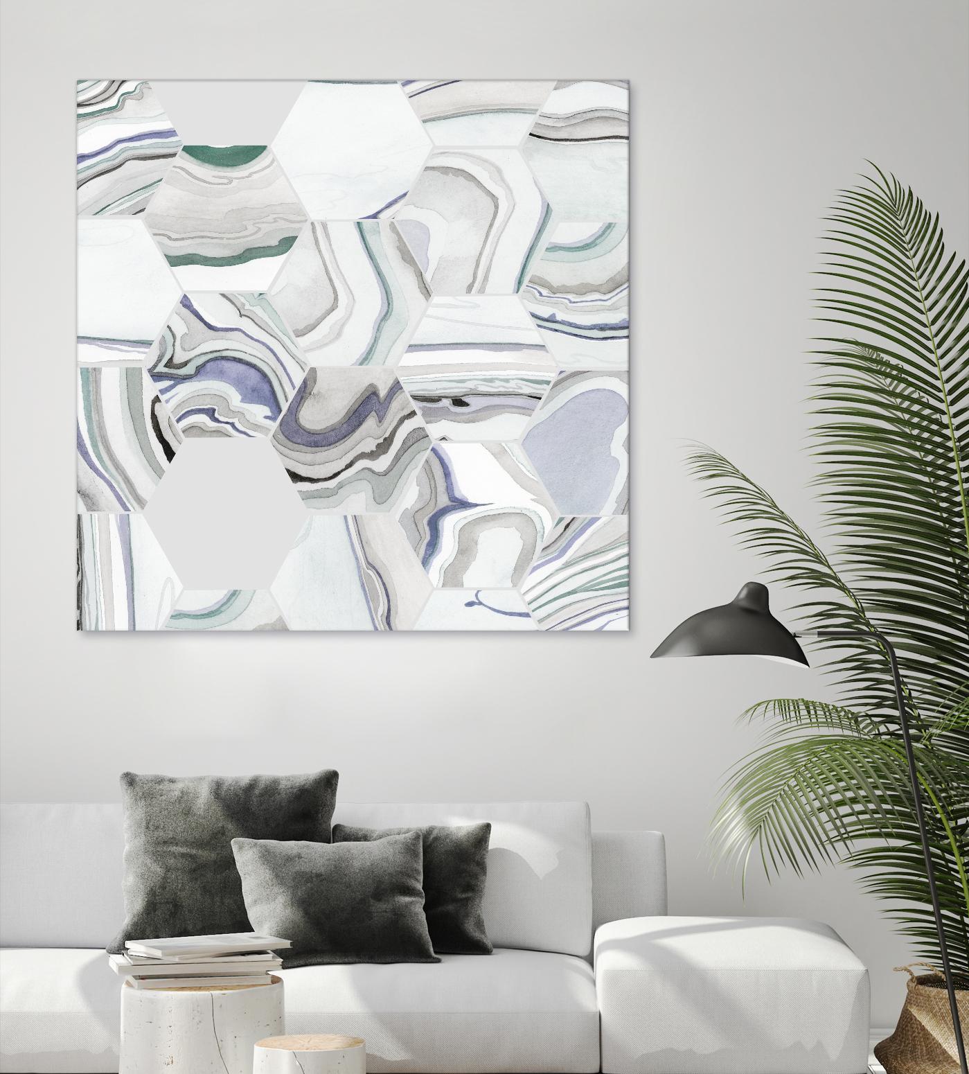 Tranquil Tide I by Grace Popp on GIANT ART - pink abstract