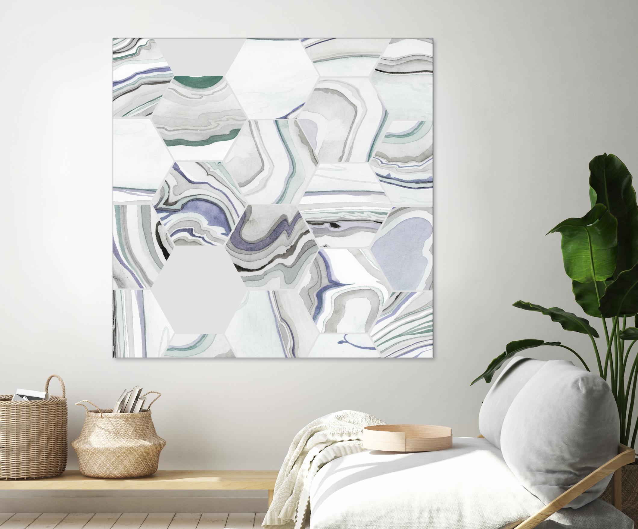 Tranquil Tide I by Grace Popp on GIANT ART - pink abstract