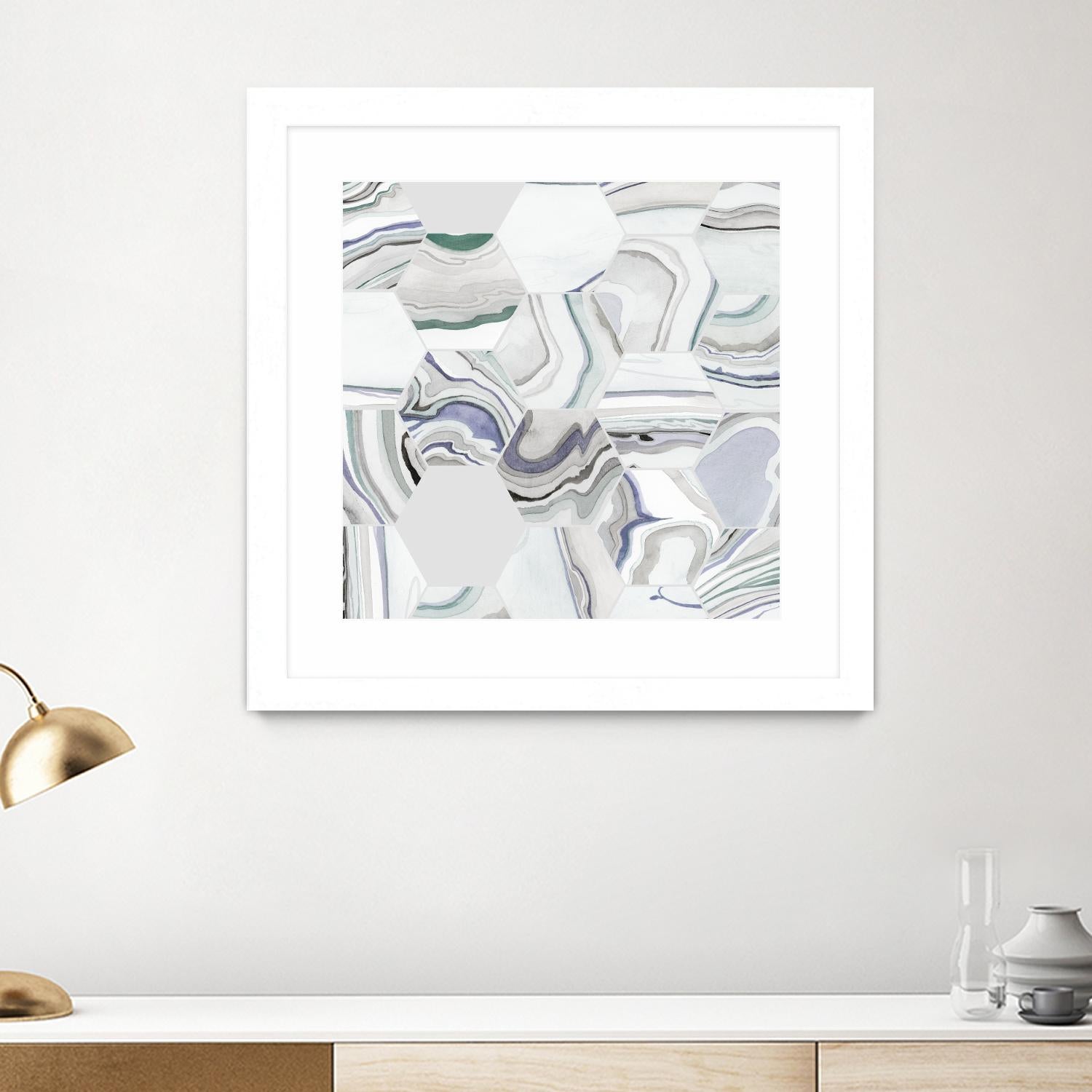 Tranquil Tide I by Grace Popp on GIANT ART - pink abstract