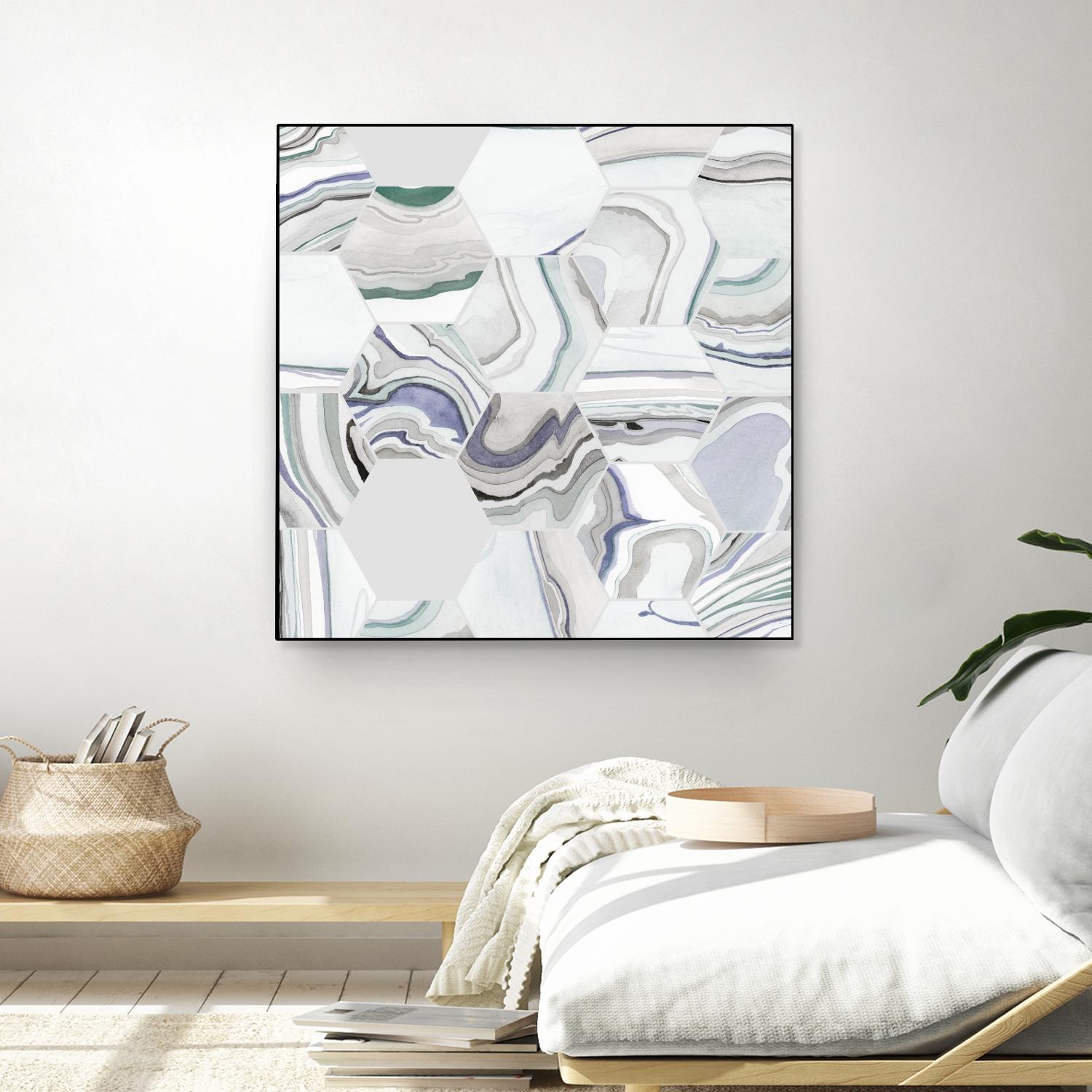 Tranquil Tide I by Grace Popp on GIANT ART - pink abstract