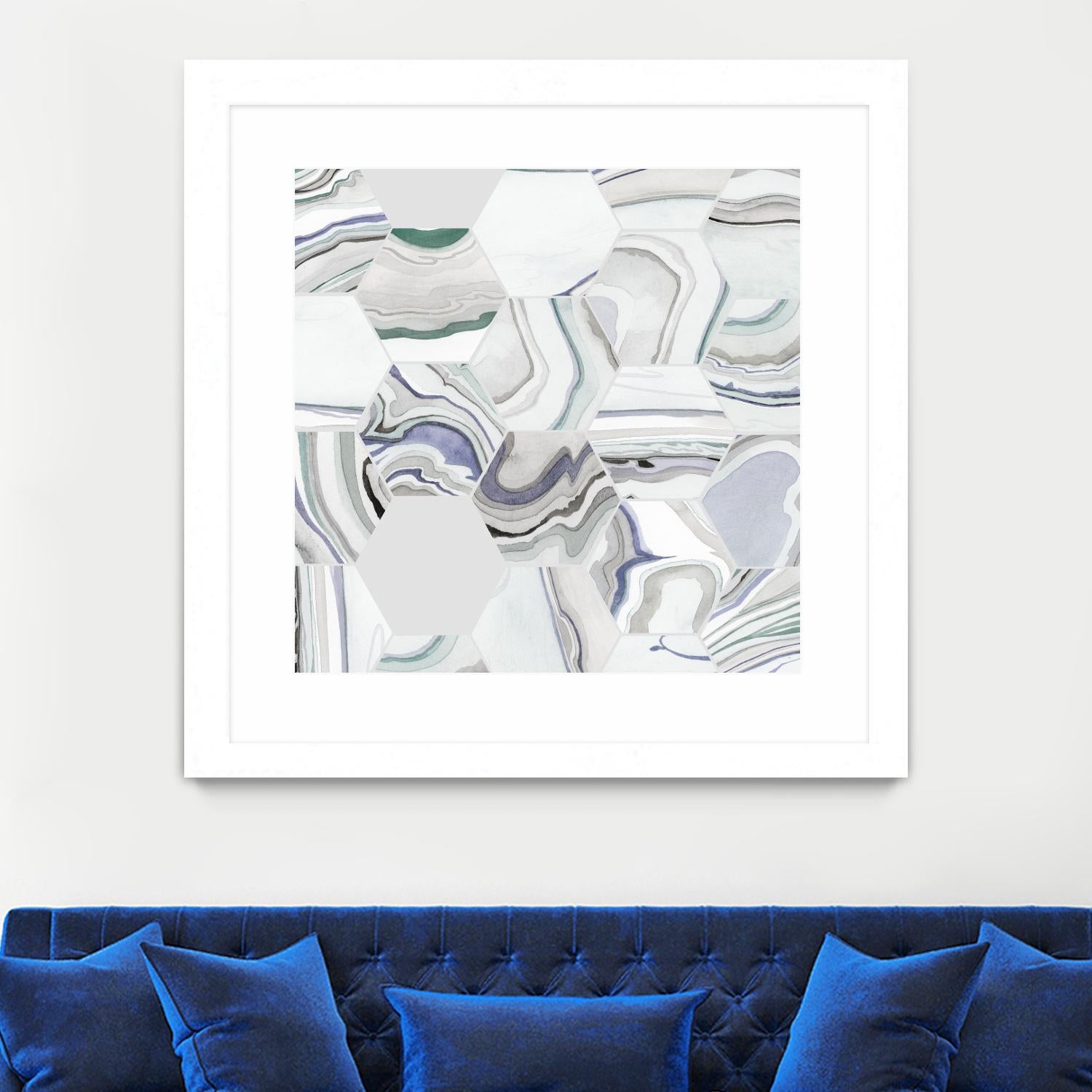 Tranquil Tide I by Grace Popp on GIANT ART - pink abstract