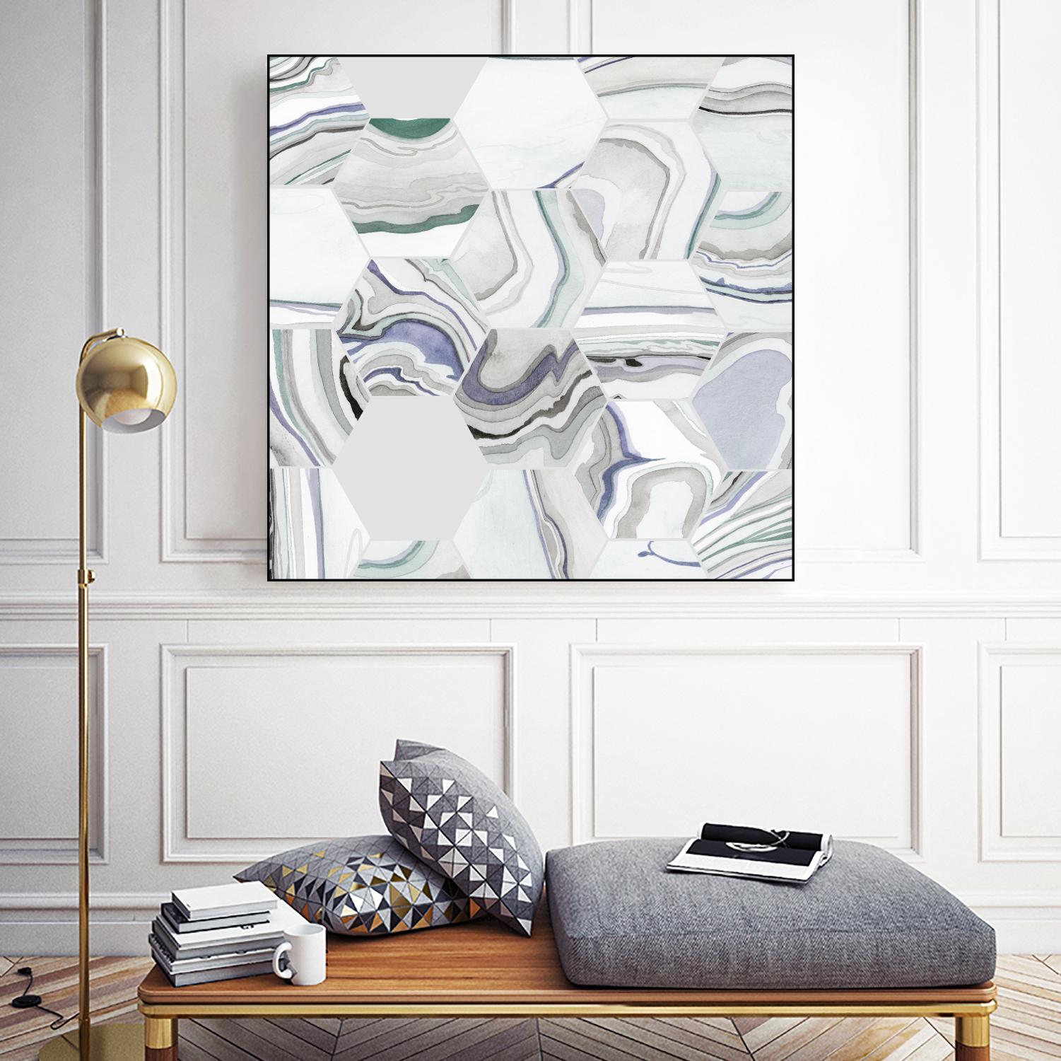 Tranquil Tide I by Grace Popp on GIANT ART - pink abstract