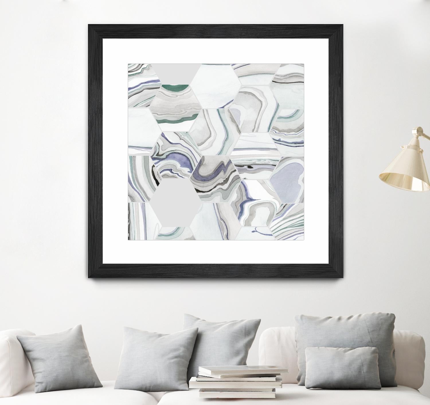 Tranquil Tide I by Grace Popp on GIANT ART - pink abstract