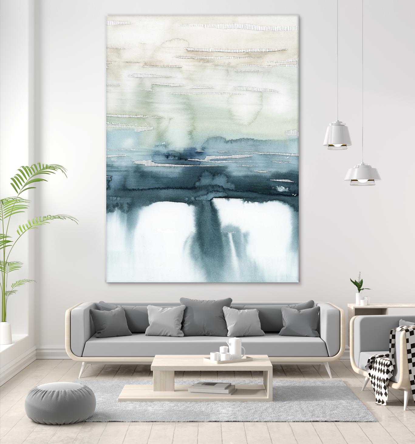 Organic Cascade II by Grace Popp on GIANT ART - blue abstract