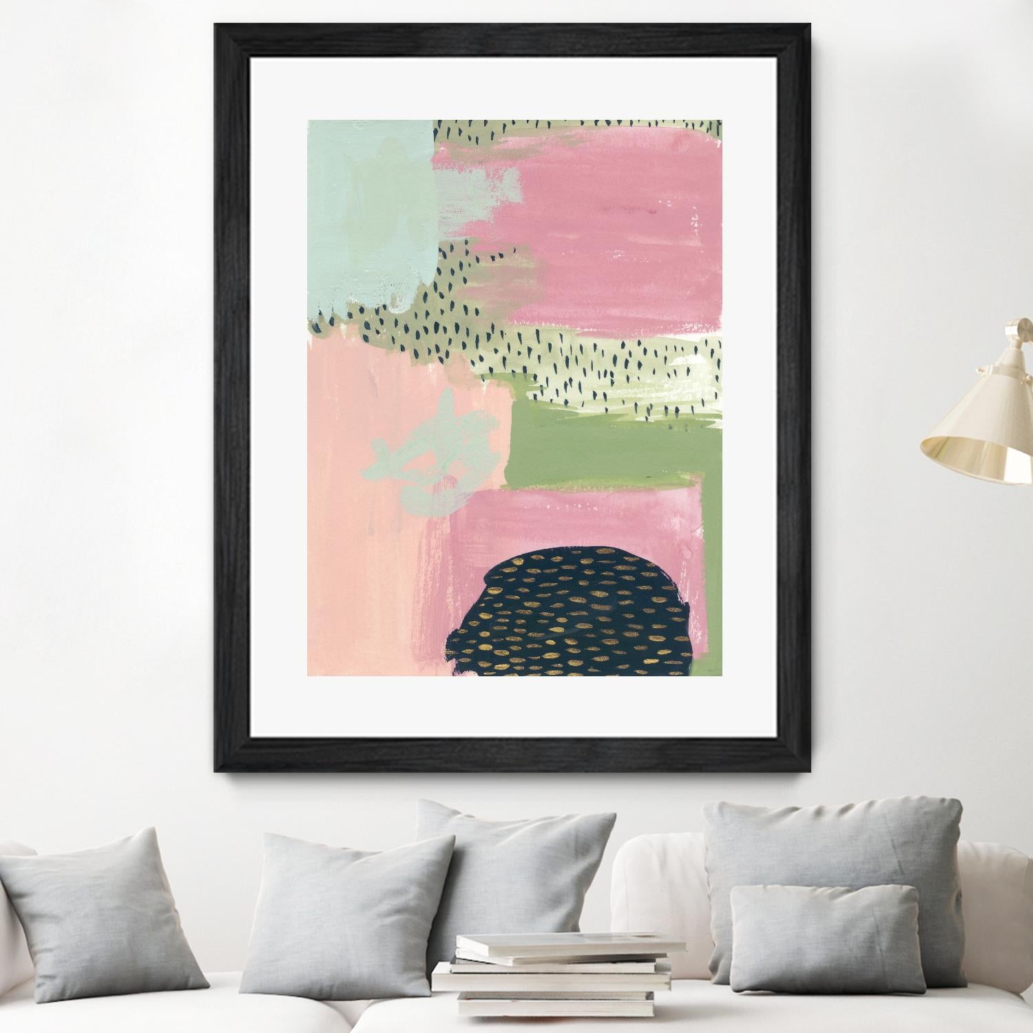 Cheeky I by Melissa Wang on GIANT ART - pink abstract