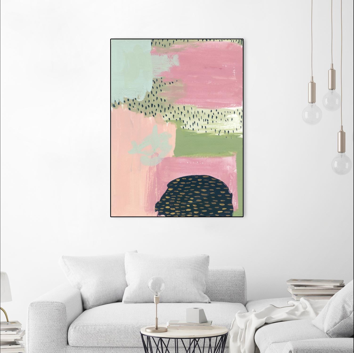 Cheeky I by Melissa Wang on GIANT ART - pink abstract
