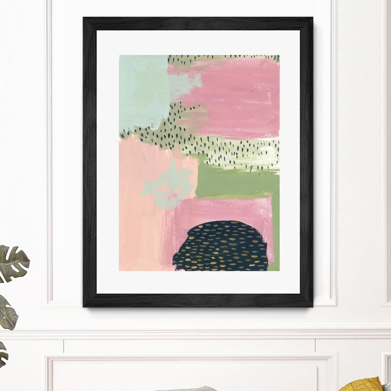 Cheeky I by Melissa Wang on GIANT ART - pink abstract