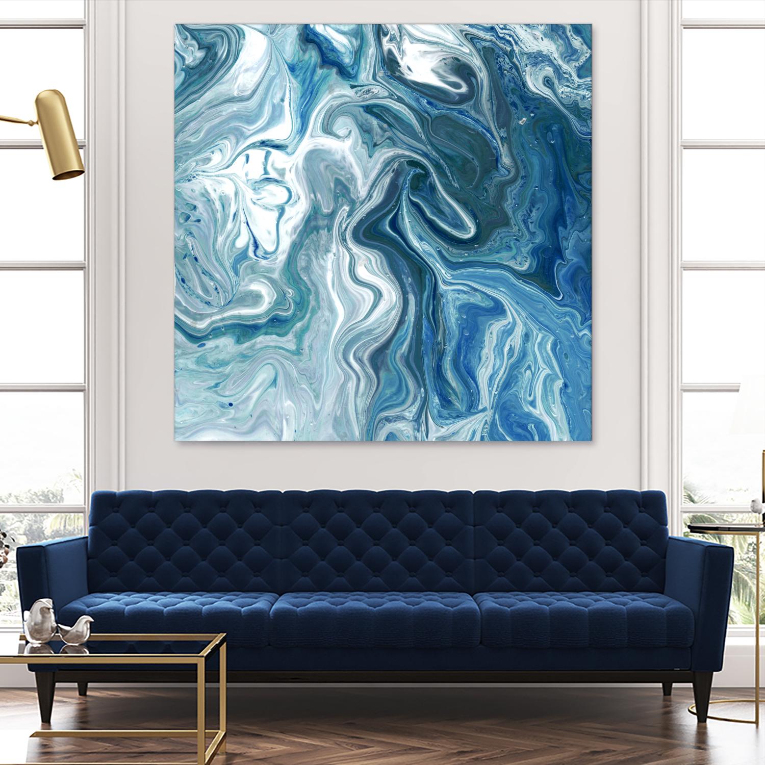 Indigo Minerals II by Jarman Fagalde on GIANT ART - blue abstract