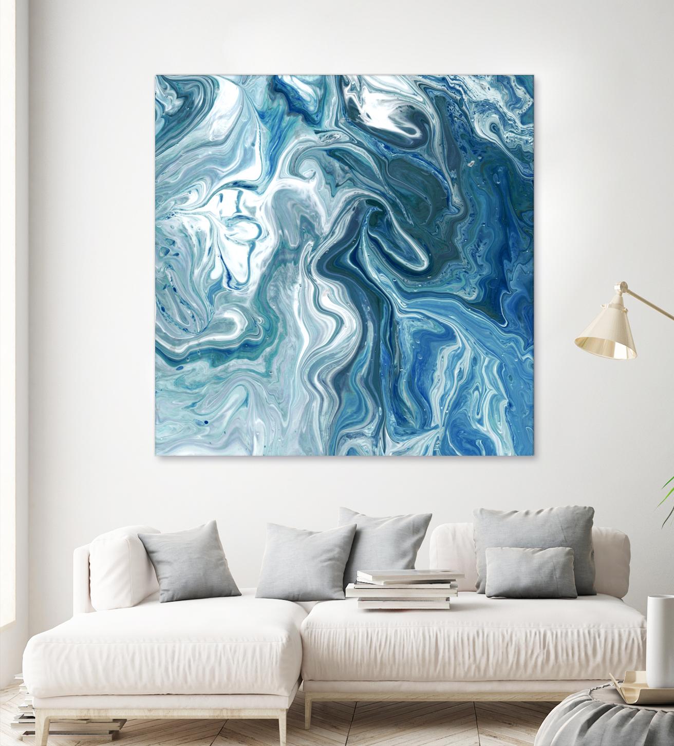 Indigo Minerals II by Jarman Fagalde on GIANT ART - blue abstract