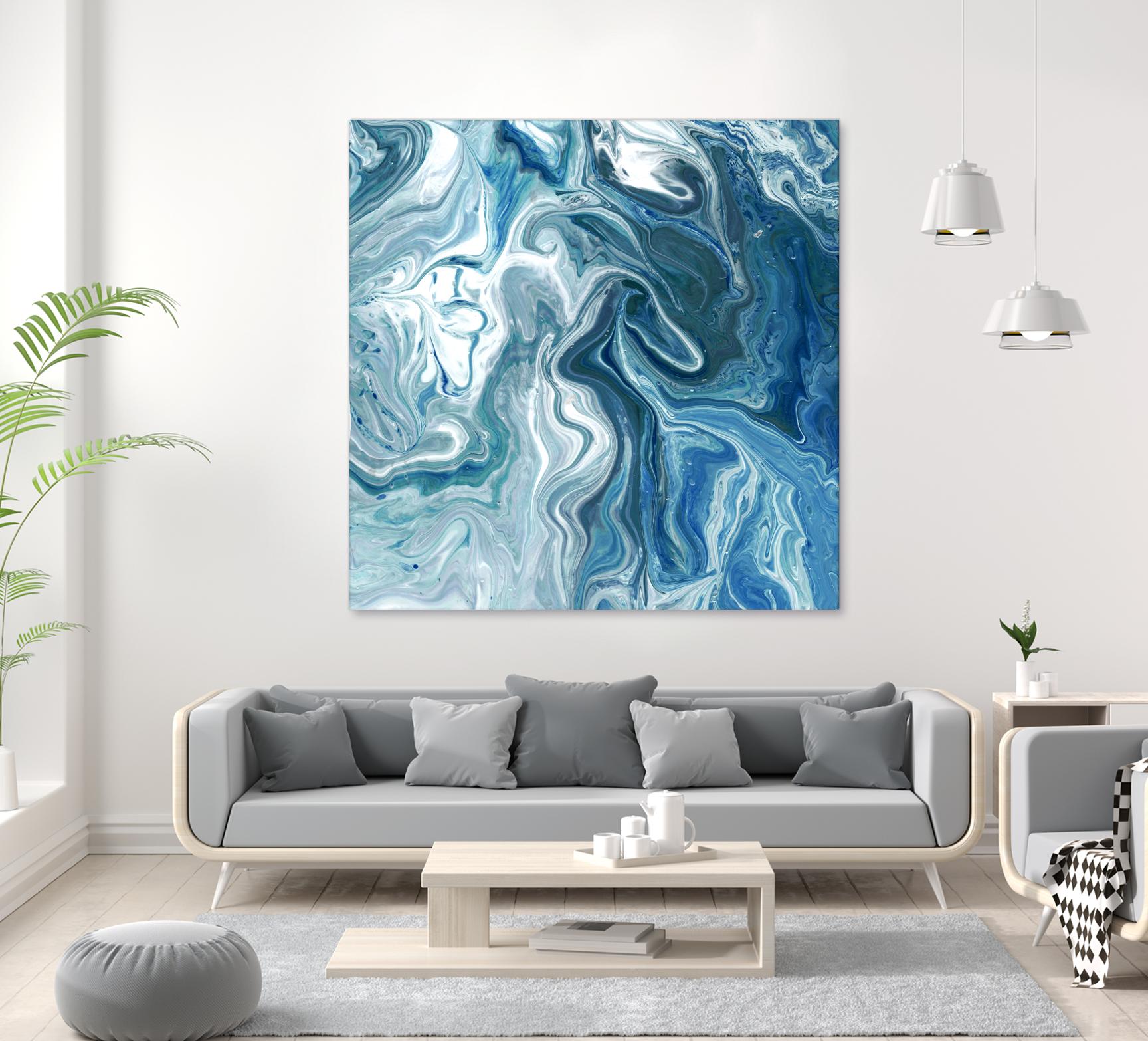 Indigo Minerals II by Jarman Fagalde on GIANT ART - blue abstract