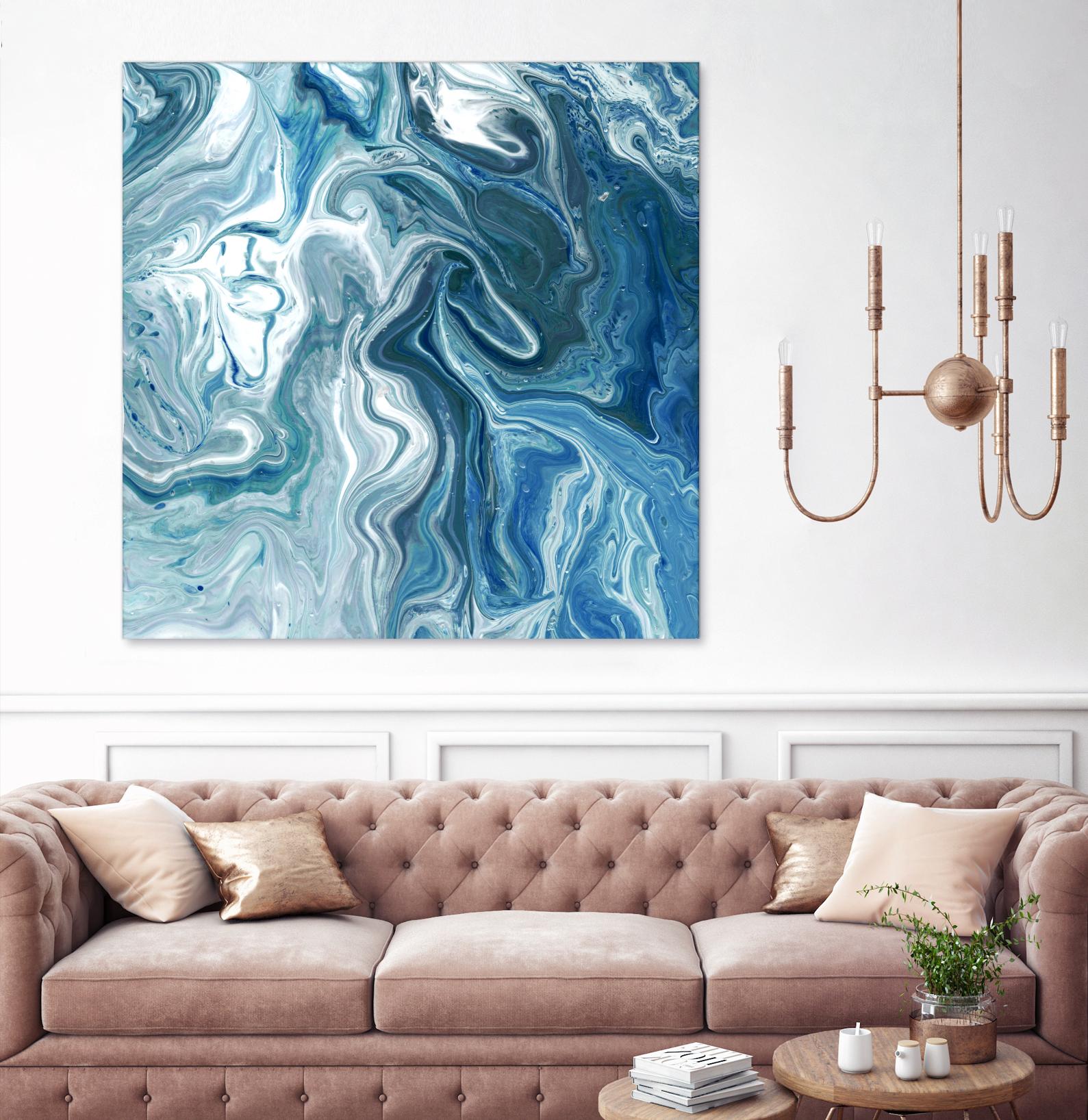 Indigo Minerals II by Jarman Fagalde on GIANT ART - blue abstract