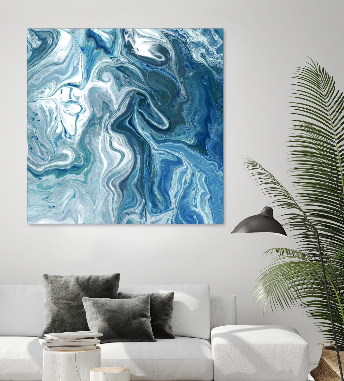 Indigo Minerals II by Jarman Fagalde on GIANT ART - blue abstract