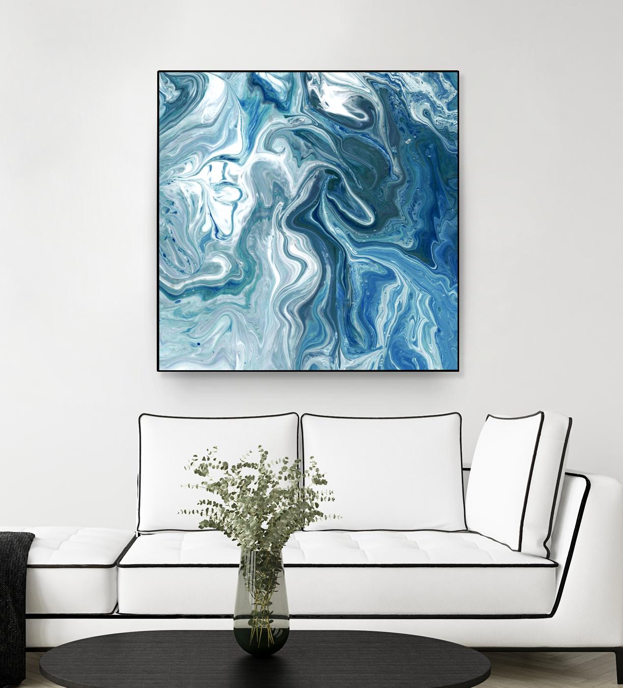 Indigo Minerals II by Jarman Fagalde on GIANT ART - blue abstract