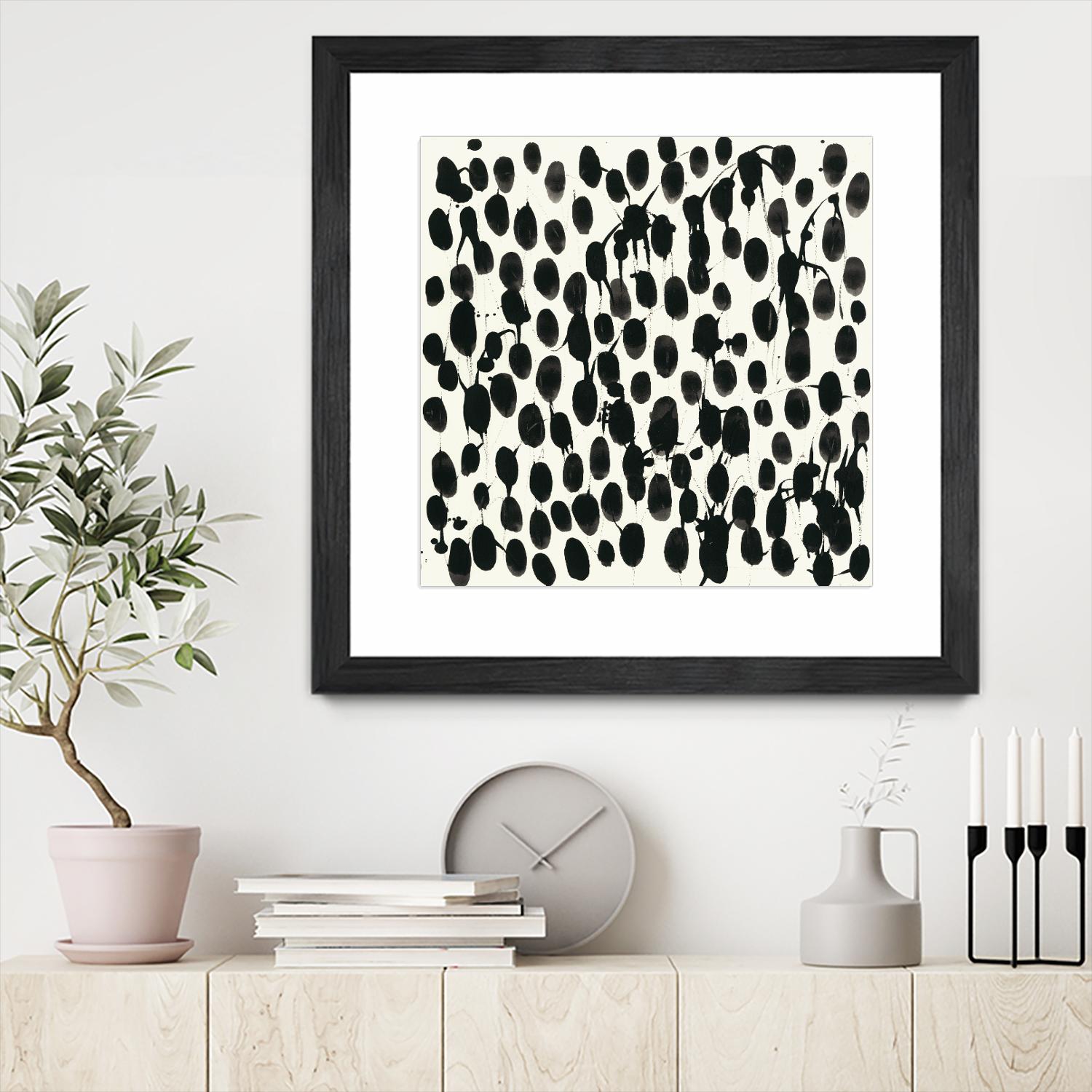 Invariable I by June Erica Vess on GIANT ART - black abstract