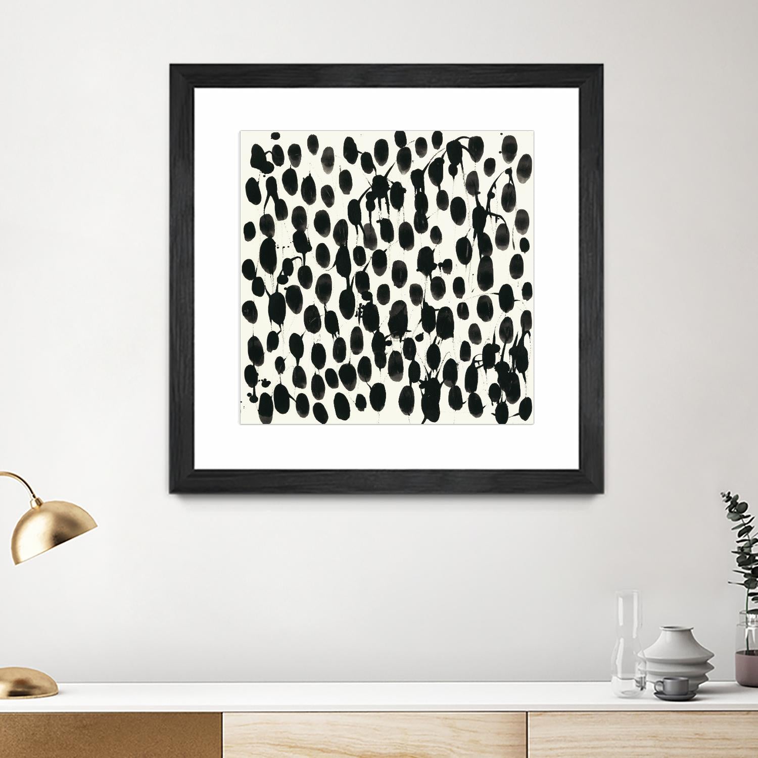 Invariable I by June Erica Vess on GIANT ART - black abstract