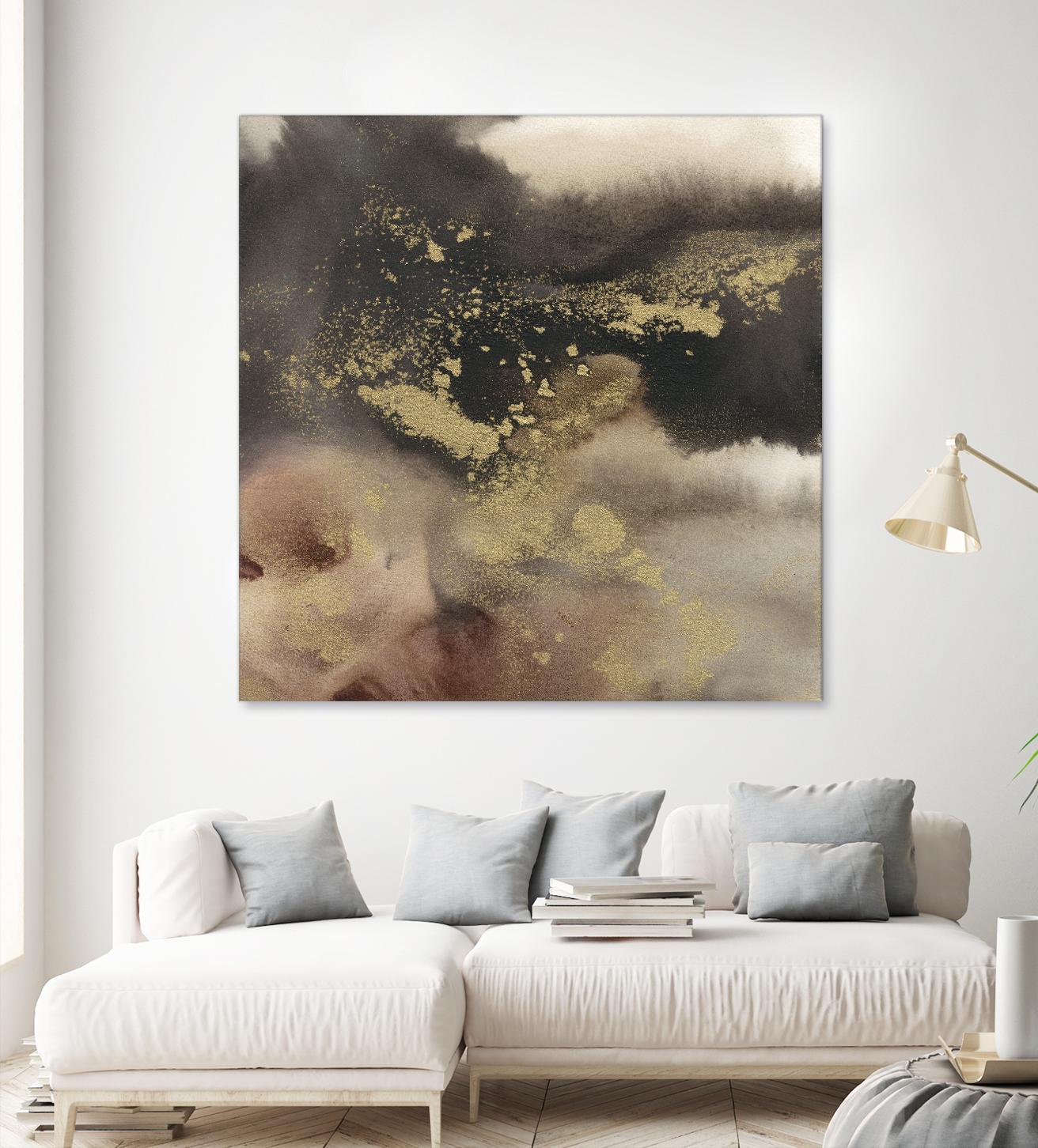 Mountain Seasons I by Joyce Combs on GIANT ART - brown abstract