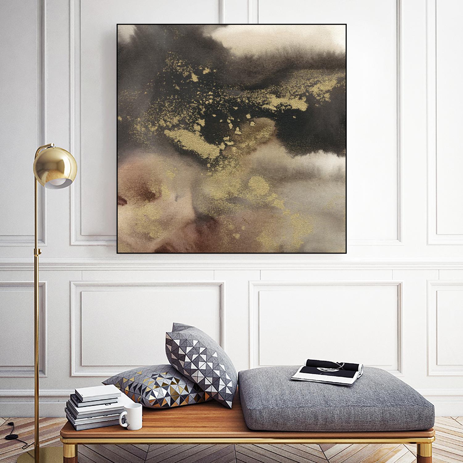 Mountain Seasons I by Joyce Combs on GIANT ART - brown abstract