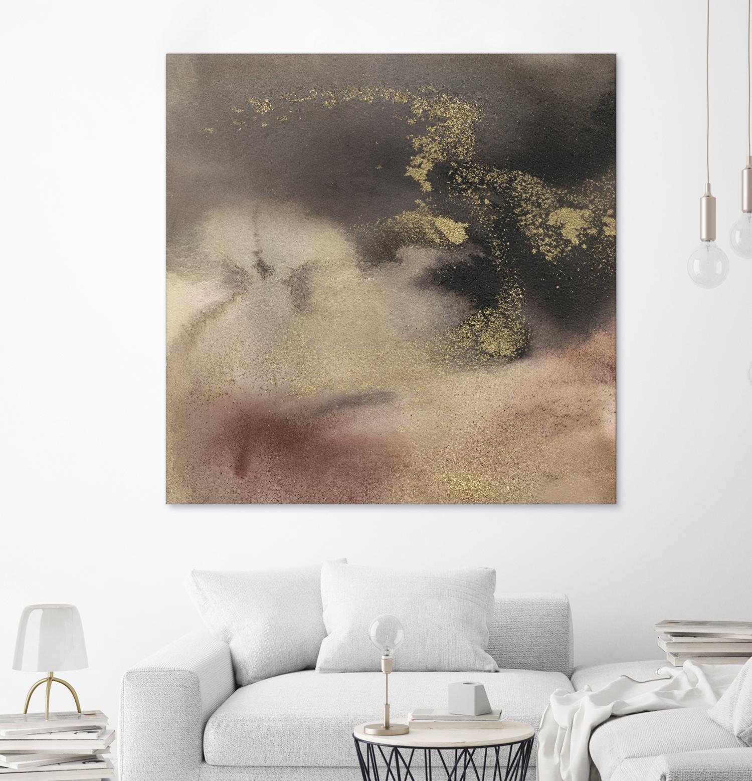 Mountain Seasons II by Joyce Combs on GIANT ART - brown abstract