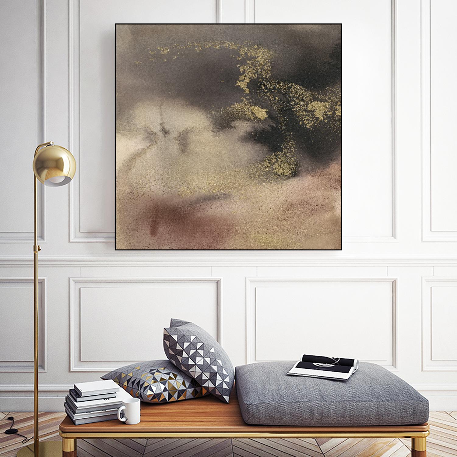 Mountain Seasons II by Joyce Combs on GIANT ART - brown abstract