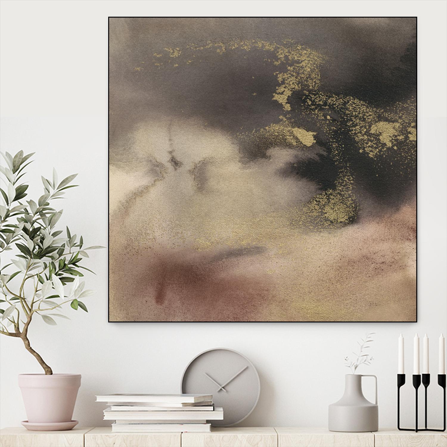 Mountain Seasons II by Joyce Combs on GIANT ART - brown abstract